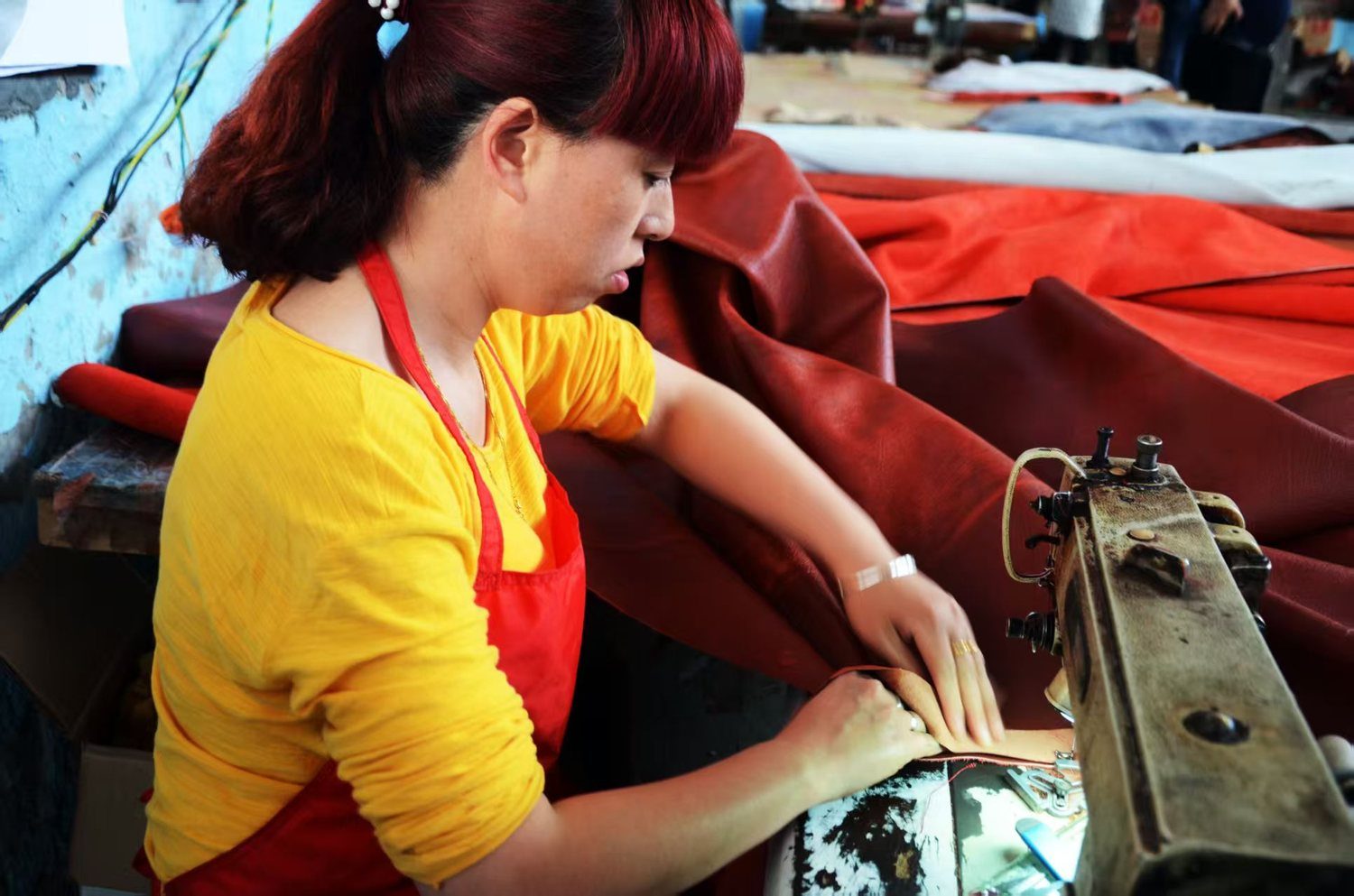 Handcrafting leather
