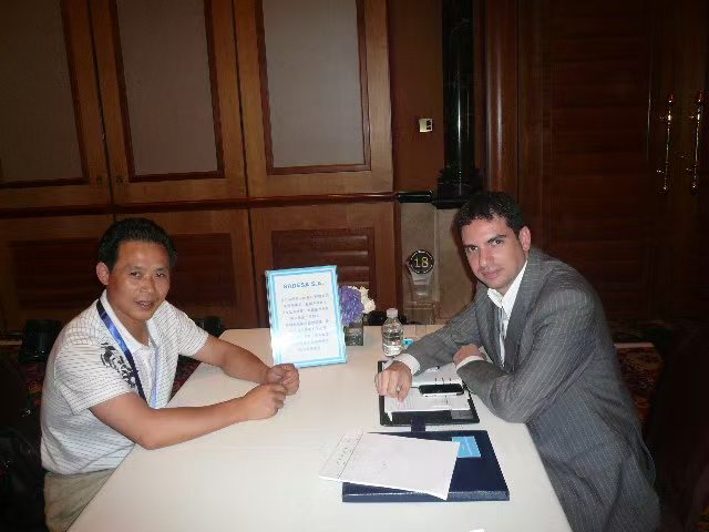 Business discussion with an overseas client
