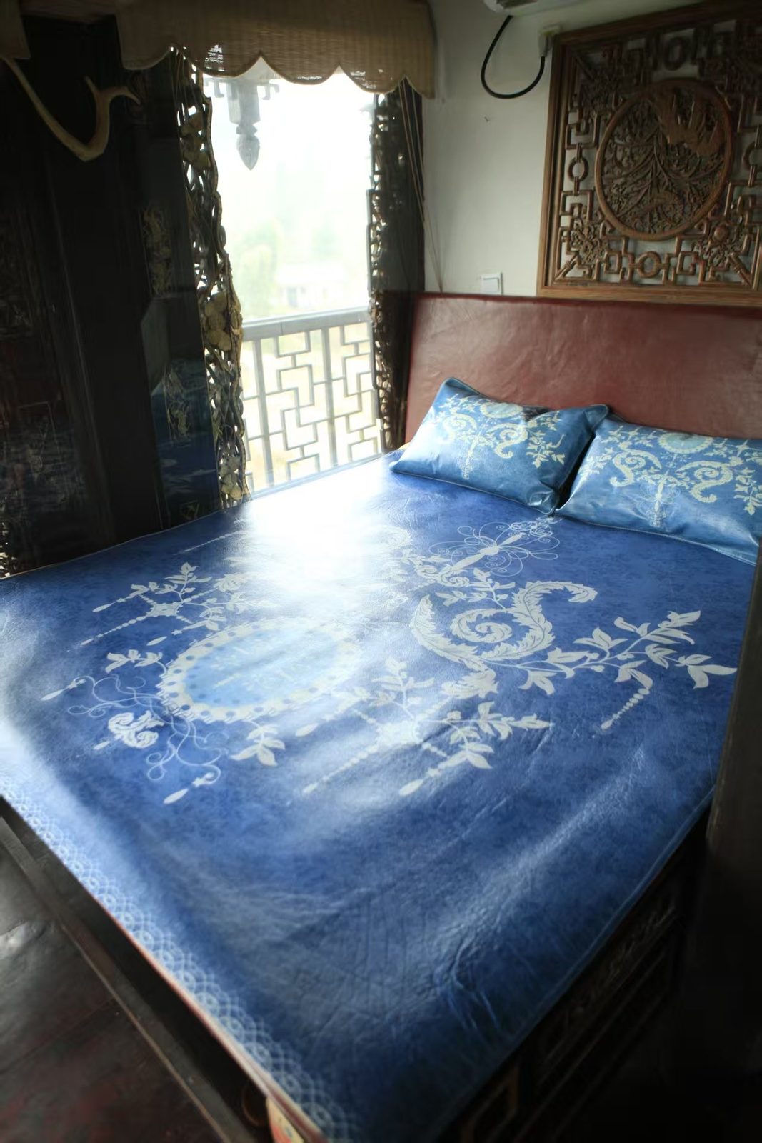 Blue painted