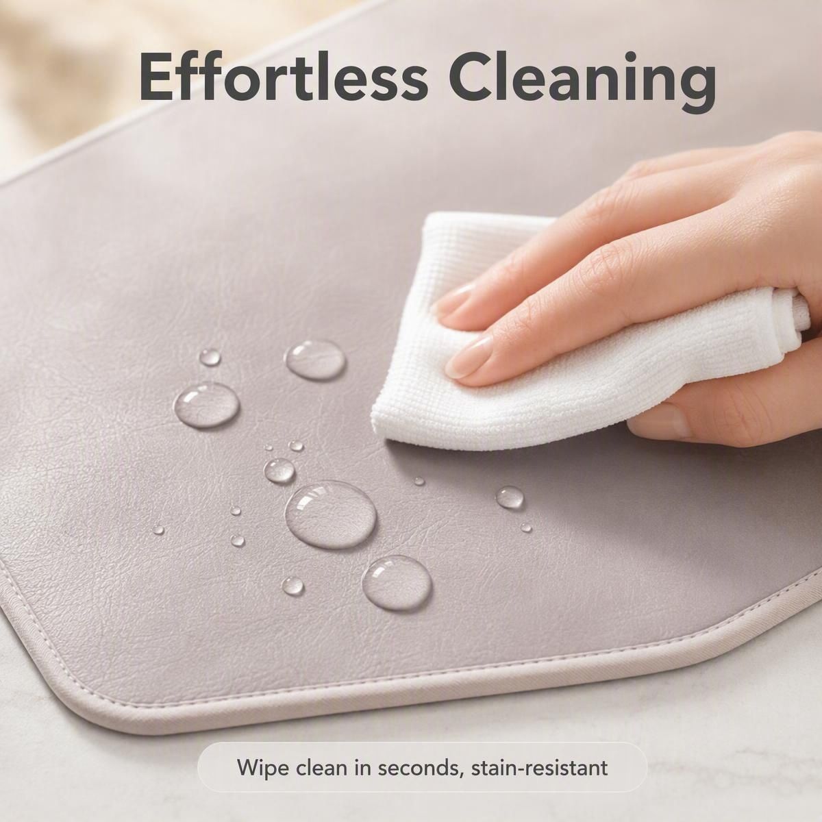 Effortless cleaning, wipe clean in seconds