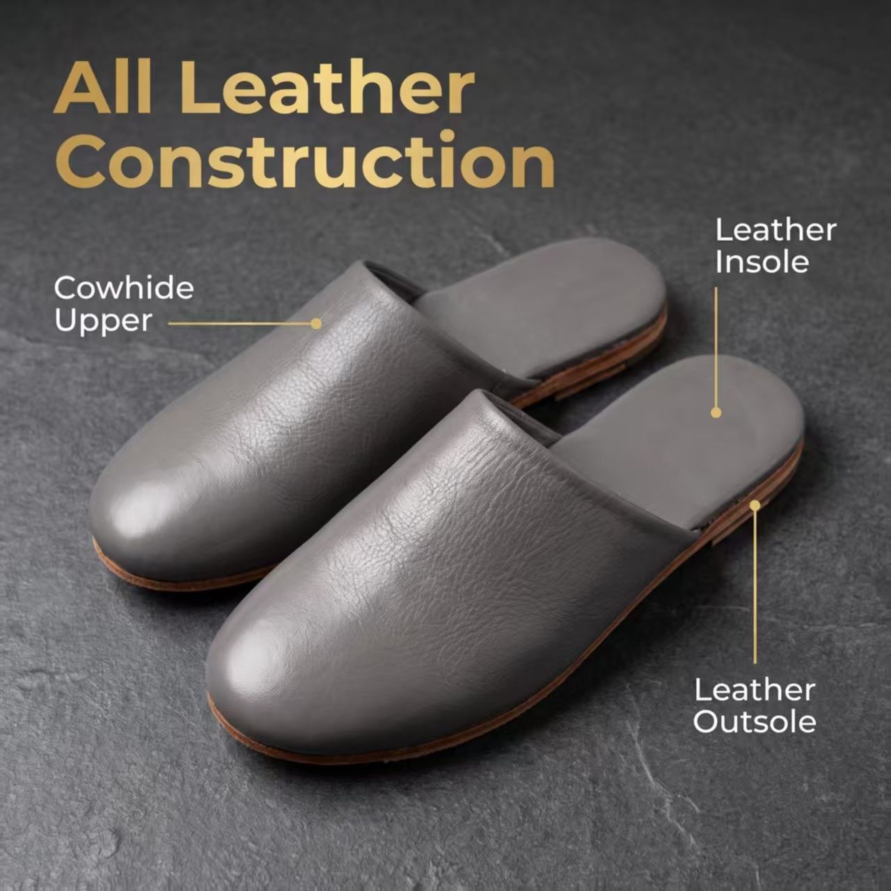 All-leather construction